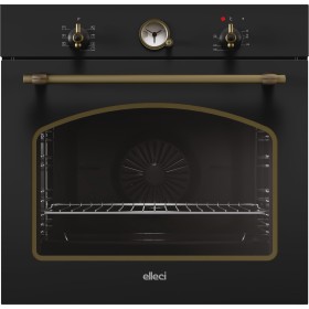 ELLECI Kitchen FGCO60159NS FORNO COUNTRY 60 8 FUNZIONI ANTRACITE 59 MANOPOLE BRASS