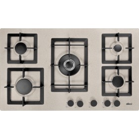 ELLECI Kitchen PGSP90151CS P. COTTURA PLANO 90 5 FG (TCC)  AVENA 51  GRIGLIE GHISA MANOPOLE BLACK