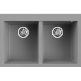 ELLECI Kitchen LGQ34048BTP LAV. QUADRA 340 80X53 2V CEMENTO 48 CON TROPPOPIENO