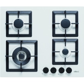 Elleci PGSP60168WS | PIANO COTTURA | Plano 60  | Piano a gas da incasso smaltato | Granitek | 600 x 510
