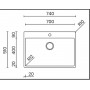 ELLECI NEW LIM700SAC | LAV. INOX COMPASS 700 740X510X200 1V SATINATO CARTONE