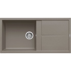 Elleci LKU48093 | Lavello 1 vasca con gocciolatoio | Unico 480 | 1000 x 500 | Keratek Plus K93 | Base 600 | Sopratop