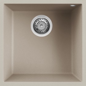 Elleci LKQ10295BSO | Lavello 1 vasca | Quadra 102 Sottotop | 440 x 440 | Keratek Plus K95 | Base 500 | Sottotop