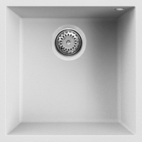 Elleci LKQ10296BSO | Lavello 1 vasca | Quadra 102 Sottotop | 440 x 440 | Keratek Plus K96 | Base 500 | Sottotop