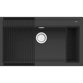 Elleci LGB36040K2 | Lavello 1 vasca con rollmat e colander inclusi | Best 360 Bundle | 860 x 510 | Granitek G40 | Base 900 | So