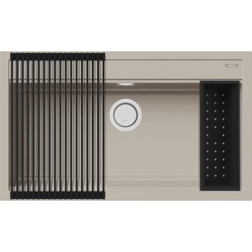 Elleci LKB36095K2 | Lavello 1 vasca con rollmat e colander inclusi | Best 360 Bundle | 860 x 510 | Keratek Plus K95 | Base 900