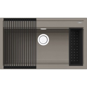 Elleci LKB36093K2 | Lavello 1 vasca con rollmat e colander inclusi | Best 360 Bundle | 860 x 510 | Keratek Plus K93 | Base 900