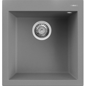 Elleci LMQ10273 | Lavello 1 vasca | Quadra 102 | 470 x 500 | Granitek M73 | Base 450 ||| 500 se inizio composizione | Sopratop