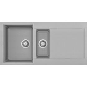 Elleci LMY47579 | Lavello 1 vasca  ½ con gocciolatoio | Easy 475 | 1000 x 500 | Granitek M79 | Base 600 ||| 800 se inizio compo