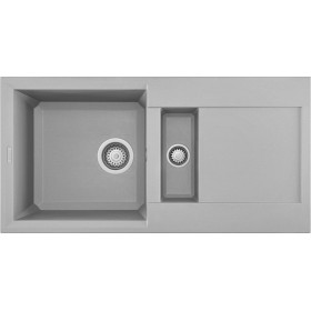 Elleci LMY42579 | Lavello 1 vasca  ½ con gocciolatoio | Easy 425 | 860 x 435 | Granitek M79 | Base 600 | Sopratop
