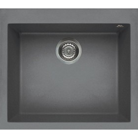 Elleci LMQ10573 | Lavello 1 vasca | Quadra 105 | 570 x 500 | Granitek M73 | Base 600 | Sopratop