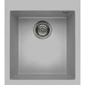 Elleci LMQ10079 | Lavello 1 vasca | Quadra 100 | 410 x 500 | Granitek M79 | Base 450 | Sopratop