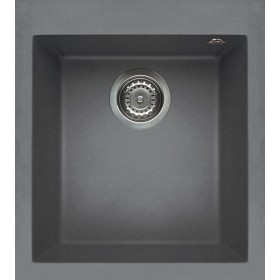 Elleci LMQ10073 | Lavello 1 vasca | Quadra 100 | 410 x 500 | Granitek M73 | Base 450 | Sopratop