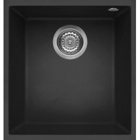 Elleci LMQ10070BSO | Lavello 1 vasca | Quadra 100 Sottotop | 380 x 440 | Granitek M70 | Base 450 | Sottotop