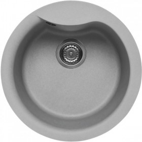 Elleci LMEROU79 | Lavello 1 vasca | Ego Round | ⌀ 485 | Granitek M79 | Base 500 | Sopratop
