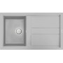 Elleci LMB40079 | Lavello 1 vasca con gocciolatoio | Best 400 | 860 x 510 | Granitek M79 | Base 450 | Sopratop