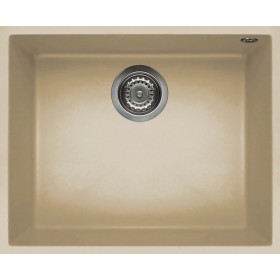 Elleci LKQ10595BSO | Lavello 1 vasca | Quadra 105 Sottotop | 540 x 440 | Keratek Plus K95 | Base 600 | Sottotop