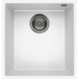 Elleci LKQ10096BSO | Lavello 1 vasca | Quadra 100 Sottotop | 380 x 440 | Keratek Plus K96 | Base 450 | Sottotop