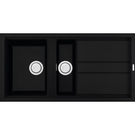 Elleci LKB47586 | Lavello 1 vasca  ½ con gocciolatoio | Best 475 | 1000 x 510 | Keratek Plus K86 | Base 600 | Sopratop