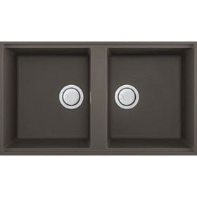 Elleci LKB45093BSO | Lavello 2 vasche | Best 450 Sottotop | 836 x 488 | Keratek Plus K93 | Base 900 | Sottotop