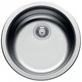 Elleci LIKROUSAC | Lavello 1 vasca | Sky Round 435 | ⌀ 435 | Inox Satinata | Base 450 | Sopratop