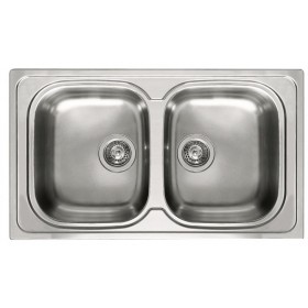 Elleci LIK450SAC | Lavello 2 vasche | Sky 450 | 860 x 500 | Inox Satinata | Base 800 ||| 900 se inizio composizione | Sopratop