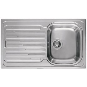 Elleci LIK400SACDX | Lavello 1 vasca con gocciolatoio | Sky 400 | 860 x 500 | Inox Satinata | Base 450 | Sopratop