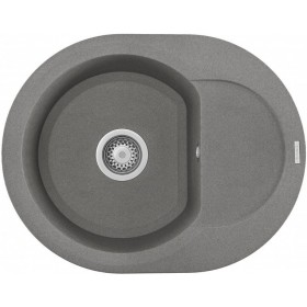 Elleci LGYR6048 | Lavello 1 vasca con gocciolatoio | Easy Round 600 | 600 x 470 | Granitek G48 | Base 450 | Sopratop