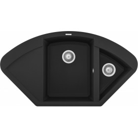 Elleci LGYCOR40 | Lavello angolare 1 vasca  ½ con gocciolatoio | Easy Corner | 1057 x 575 | Granitek G40 | Base Corner ||| 800