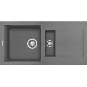 Elleci LGY42548 | Lavello 1 vasca  ½ con gocciolatoio | Easy 425 | 860 x 435 | Granitek G48 | Base 600 | Sopratop