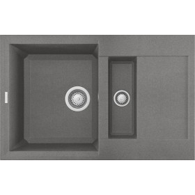 Elleci LGY32548 | Lavello 1 vasca  ½ con gocciolatoio | Easy 325 | 780 x 500 | Granitek G48 | Base 600 | Sopratop