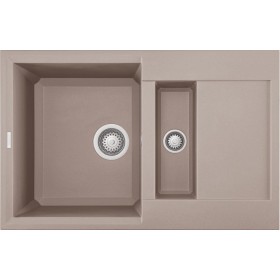 Elleci LGY32543 | Lavello 1 vasca  ½ con gocciolatoio | Easy 325 | 780 x 500 | Granitek G43 | Base 600 | Sopratop