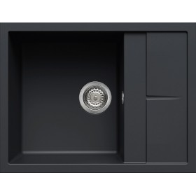 Elleci LGU12559 | Lavello 1 vasca con gocciolatoio | Unico 125 | 650 x 500 | Granitek G59 | Base 500 | Sopratop