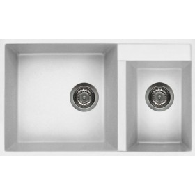 Elleci LGQ44068BSO | Lavello 2 vasche | Quadra 440 Sottotop | 785 x 470 | Granitek G68 | Base 900 | Sottotop