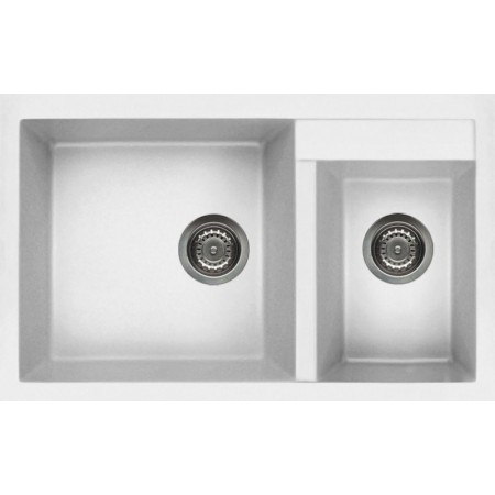 Elleci LGQ44068 | Lavello 2 vasche | Quadra 440 | 815 x 500 | Granitek G68 | Base 800 ||| 900 se inizio composizione | Sopratop
