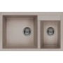 Elleci LGQ44043 | Lavello 2 vasche | Quadra 440 | 815 x 500 | Granitek G43 | Base 800 ||| 900 se inizio composizione | Sopratop
