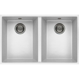 Elleci LGQ34068BSC | Lavello 2 vasche | Quadra 340 Sottotop | 770 x 460 | Granitek G68 | Base 900 | Sottotop