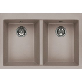 Elleci LGQ34043BTP | Lavello 2 vasche | Quadra 340 | 800 x 530 | Granitek G43 | Base 800 ||| 900 se inizio composizione | Sopra
