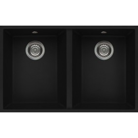Elleci LGQ34040BSC | Lavello 2 vasche | Quadra 340 Sottotop | 770 x 460 | Granitek G40 | Base 900 | Sottotop