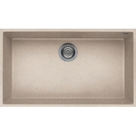 Elleci LGQ13051BSO | Lavello 1 vasca | Quadra 130 Sottotop | 760 x 440 | Granitek G51 | Base 800 | Sottotop
