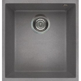 Elleci LGQ10048BSO | Lavello 1 vasca | Quadra 100 Sottotop | 380 x 440 | Granitek G48 | Base 450 | Sottotop