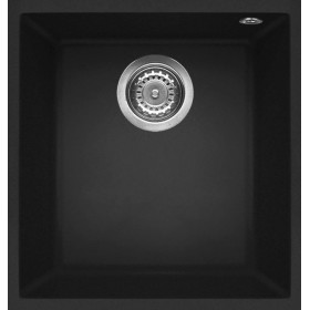 Elleci LGQ10040BSO | Lavello 1 vasca | Quadra 100 Sottotop | 380 x 440 | Granitek G40 | Base 450 | Sottotop
