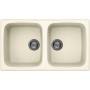 Elleci LGM45062 | Lavello 2 vasche | Master 450 | 860 x 500 | Granitek G62 | Base 900 | Sopratop