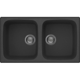 Elleci LGM45059 | Lavello 2 vasche | Master 450 | 860 x 500 | Granitek G59 | Base 900 | Sopratop