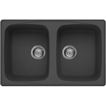 Elleci LGM35059 | Lavello 2 vasche | Master 350 | 790 x 500 | Granitek G59 | Base 800 ||| 900 se inizio composizione | Sopratop