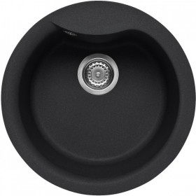 Elleci LGEROU59 | Lavello 1 vasca | Ego Round | ⌀ 485 | Granitek G59 | Base 500 | Sopratop
