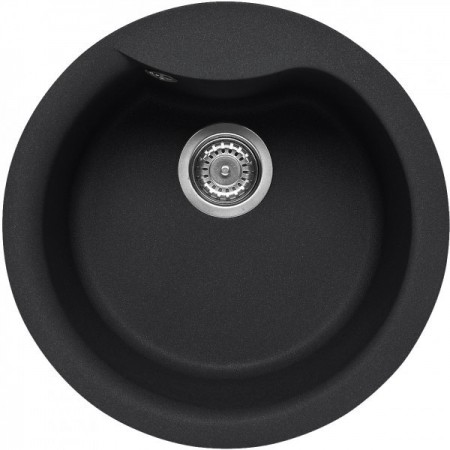 Elleci LGEROU59 | Lavello 1 vasca | Ego Round | ⌀ 485 | Granitek G59 | Base 500 | Sopratop