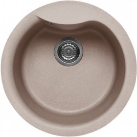 Elleci LGEROU43 | Lavello 1 vasca | Ego Round | ⌀ 485 | Granitek G43 | Base 500 | Sopratop