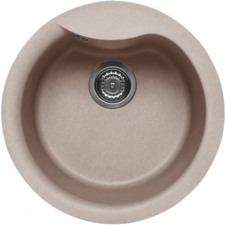 Elleci LGEROU43 | Lavello 1 vasca | Ego Round | ⌀ 485 | Granitek G43 | Base 500 | Sopratop