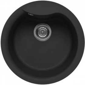 Elleci LGEROU40 | Lavello 1 vasca | Ego Round | ⌀ 485 | Granitek G40 | Base 500 | Sopratop